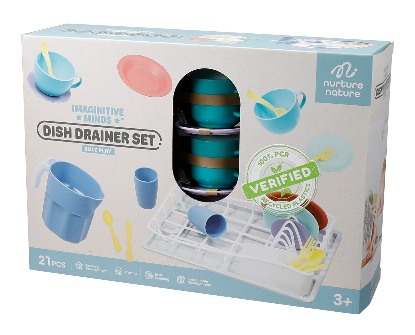 NurtureNature Biodegradable Dish Drainer Play Set